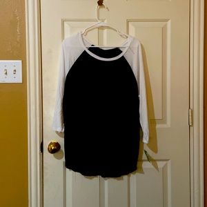Large Black and White shirt. New with tag still